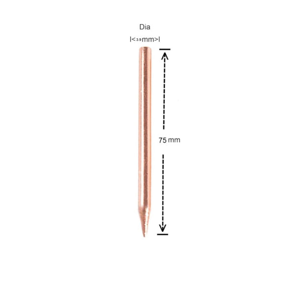 High-precision copper spot welding electrodes for lithium battery pack welding.
